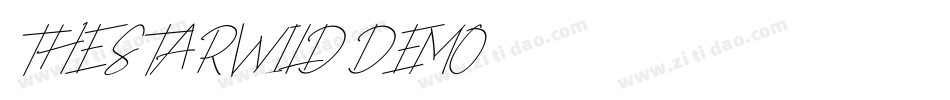 THE STARWILD DEMO字体转换